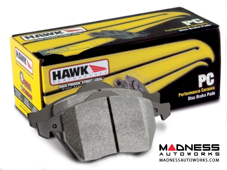 FIAT 500 Brake Pads Ceramic Hawk Front (Abarth/Turbo Models